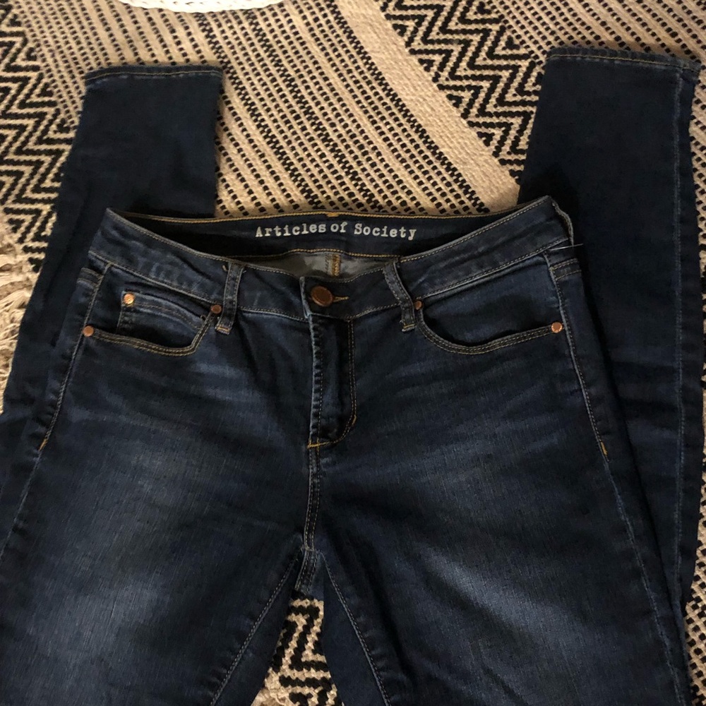 Articles of Society dark skinny jeans